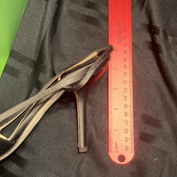 Kate Spade chocolate brown satin heels with bow accent 9.5M - worn once - Picture 7 of 7